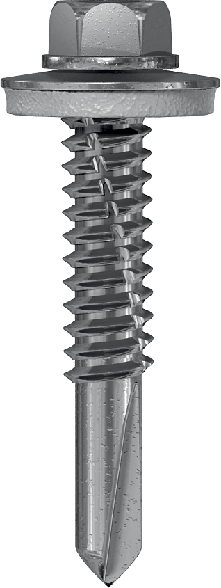 Самосверлящий самонарезающий винт CDS 5 G16. Самосверлящий самонарезающий винт с шайбой (EPDM)