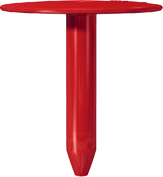 Roof PTE 5. Polymeric disk-shaped element with increased holder area