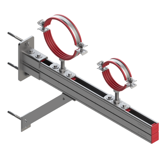 Хомут составной для высоких нагрузок PTI-HD со вставкой из термостойкого материала. Хомут составной для высоких нагрузок PTI-HD со вставкой из термостойкого материала