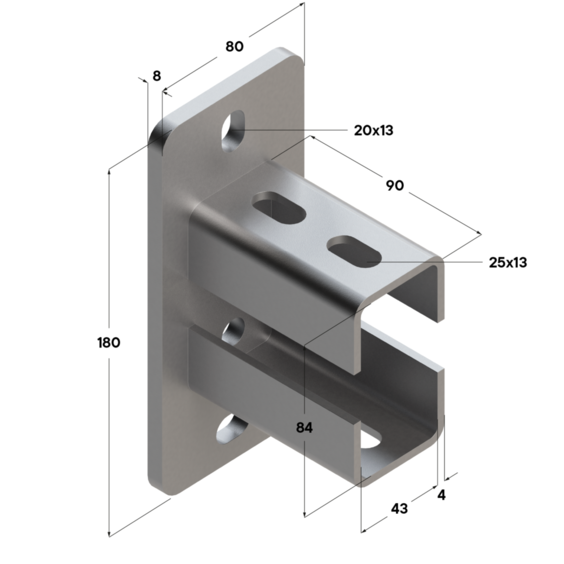 Фланец седельный TSF 41-82D 8F4. Фланец седельный TSF 41-82D 8F4