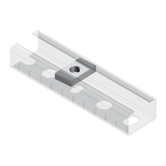 Гайка профиля TN 28 4F. Гайка профиля TN 28 4F