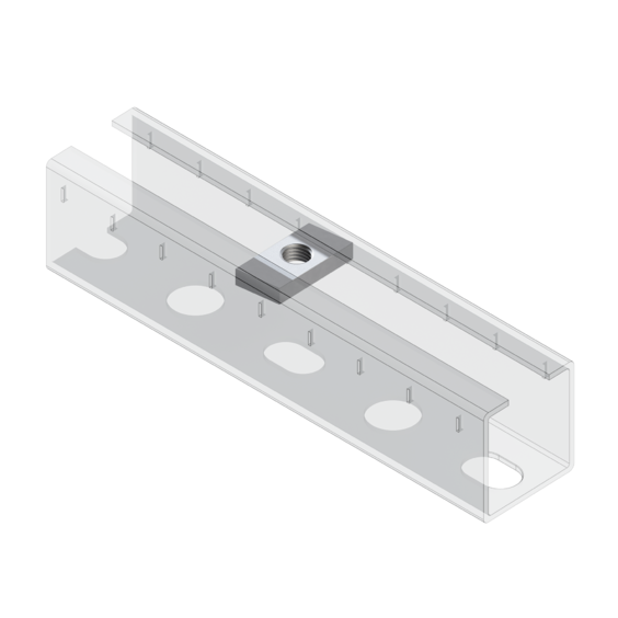 Гайка профиля TN 38-40 6F. Гайка профиля TN 38-40 6F