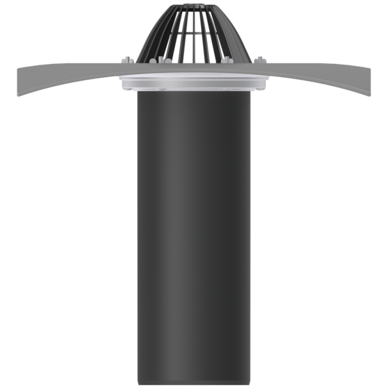 Кровельная воронка ВФ-Ф. Кровельная воронка с обжимным фланцем, комплектуется листвоуловителем и ПВХ фартуком