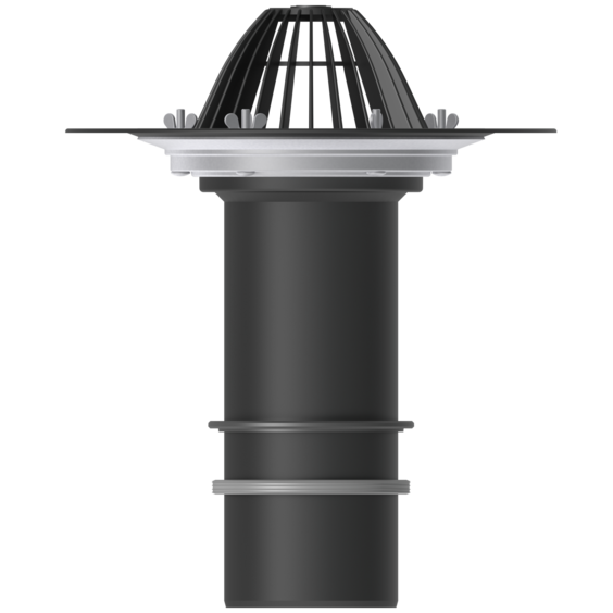 Надставной элемент НЭ-М. Надставной элемент с обжимным фланцем, запорным и уплотнительным кольцами