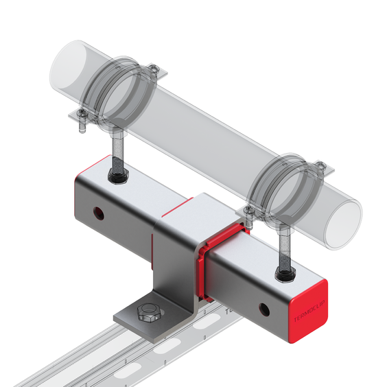 Опора подвижная TSA B50x50 F2. Опора подвижная TSA B50x50 F2 (скользящая)