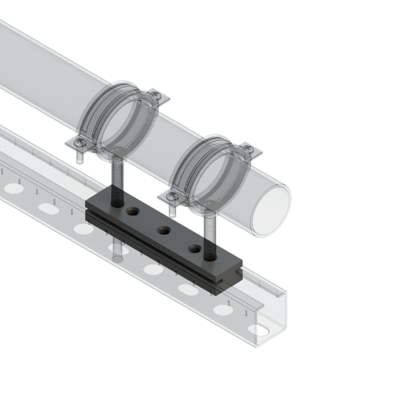 Опора подвижная TSE 38 F5. Опора подвижная TSE 38 F5 (скользящая)