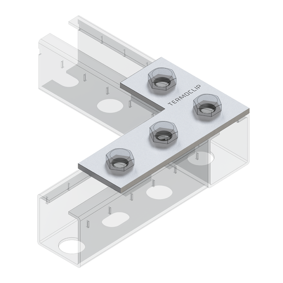 Пластина соединительная L-образная TCP L 38-41 4F4. Пластина соединительная L-образная TCP L 38-41 4F4