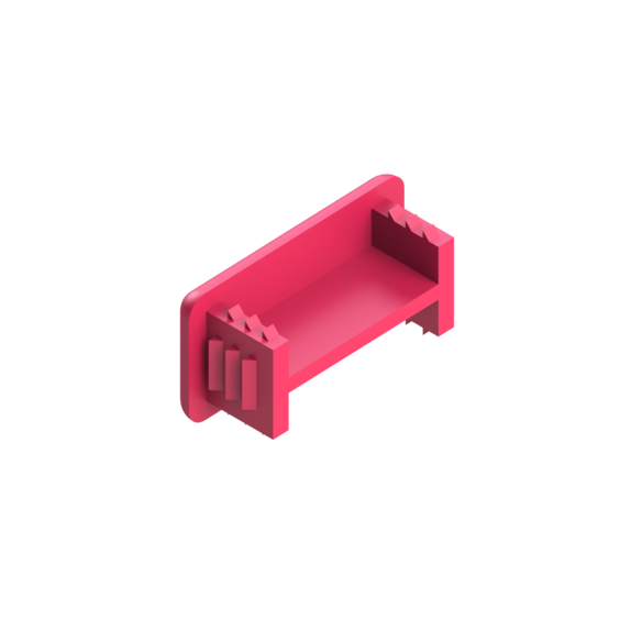 Заглушка профиля TEC SC 41x21. Заглушка пластмассовая для профиля и консолей 41х21