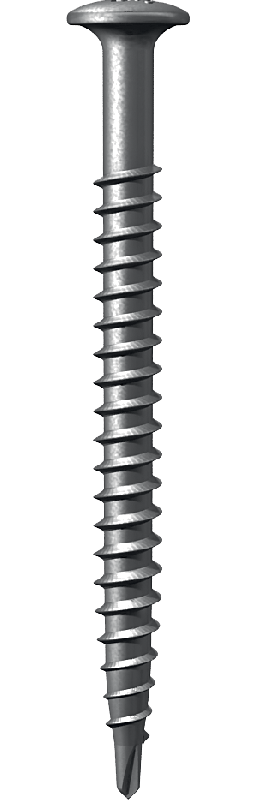 Self-drilling, self tapping, self-locking screw for fixing into steel foundation
