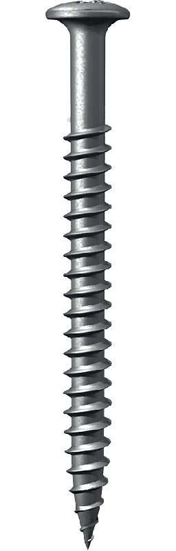 Self tapping screw for mounting into steel base
