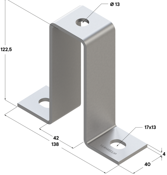 Скоба соединительная TCC SC 41х124 4F3. Скоба соединительная TCC SC 41х124 4F3