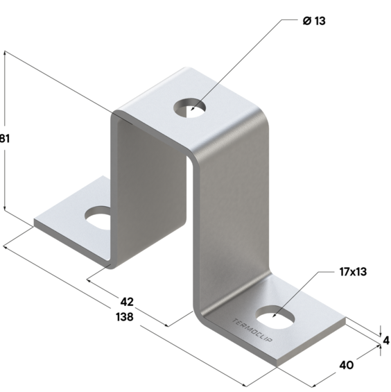 Скоба соединительная TCC SC 41х82 4F3. Скоба соединительная TCC SC 41х82 4F3