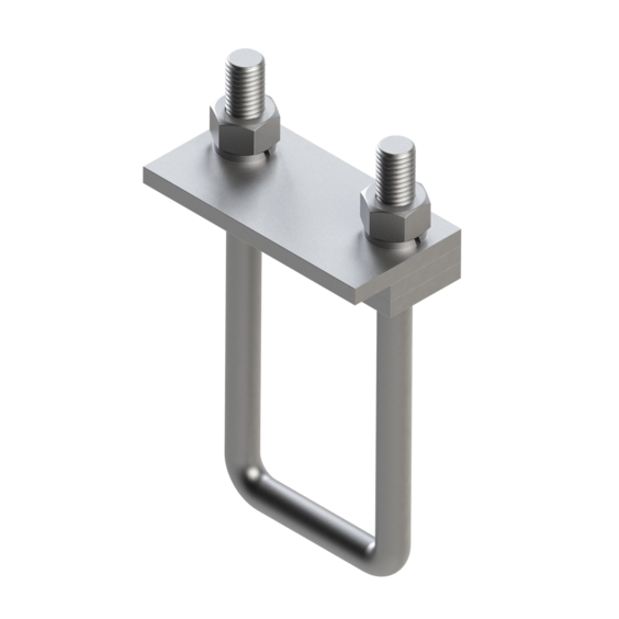 Зажим направляющего трубной опоры TCG 50х100 6F М12. Зажим направляющего трубной опоры TCG 50х100 6F М12