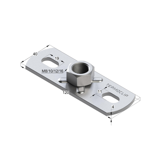 Пластина опорная для средних нагрузок TBP M 4F2. Пластина опорная для средних нагрузок TBP M 4F2