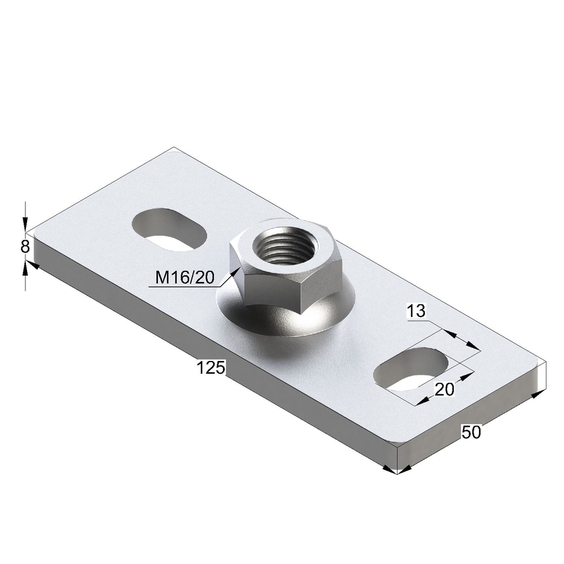 Пластина опорная для тяжелых нагрузок TBP XH 8F2. Пластина опорная для тяжелых нагрузок TBP XH 8F2