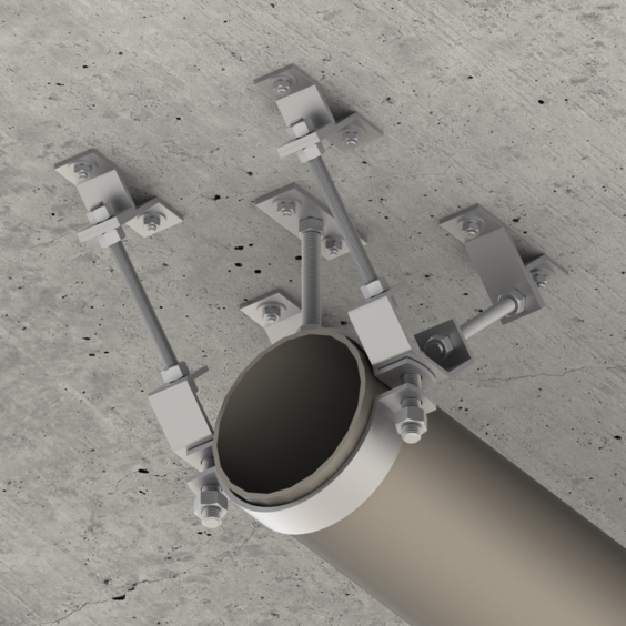 Скоба подвесная 45-90-45 6F2. Скоба подвесная 45-90-45 6F2