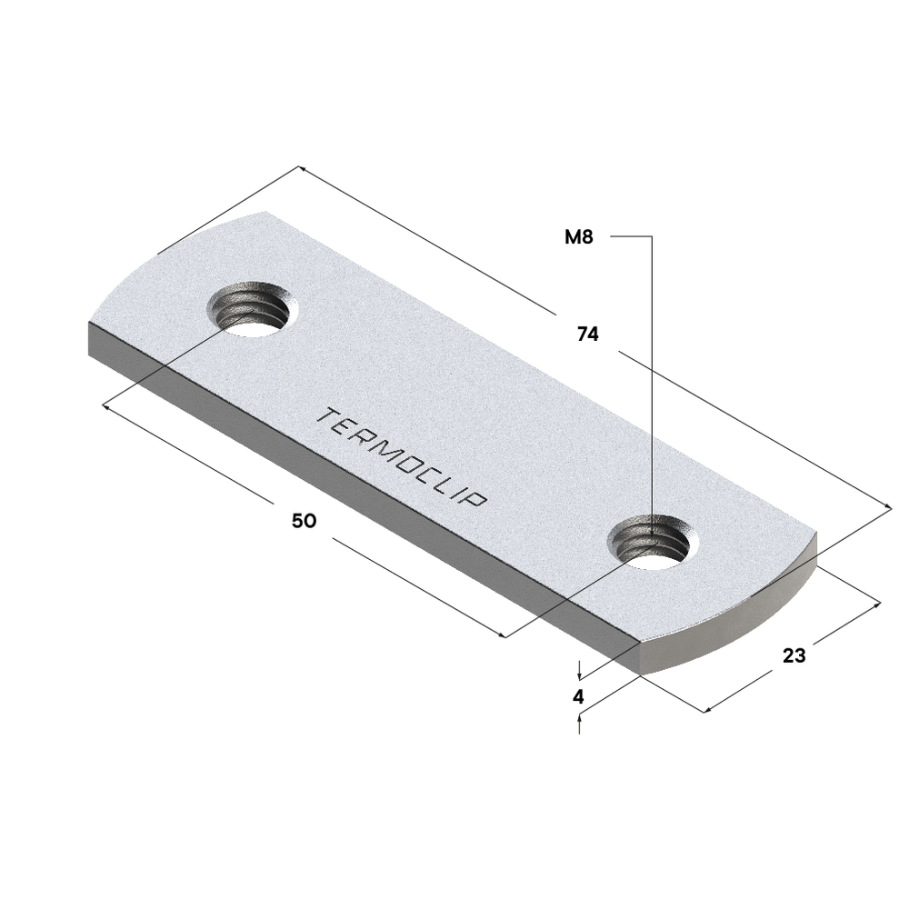 Чертеж Гайка профиля двойная TND 28 4F2 M8