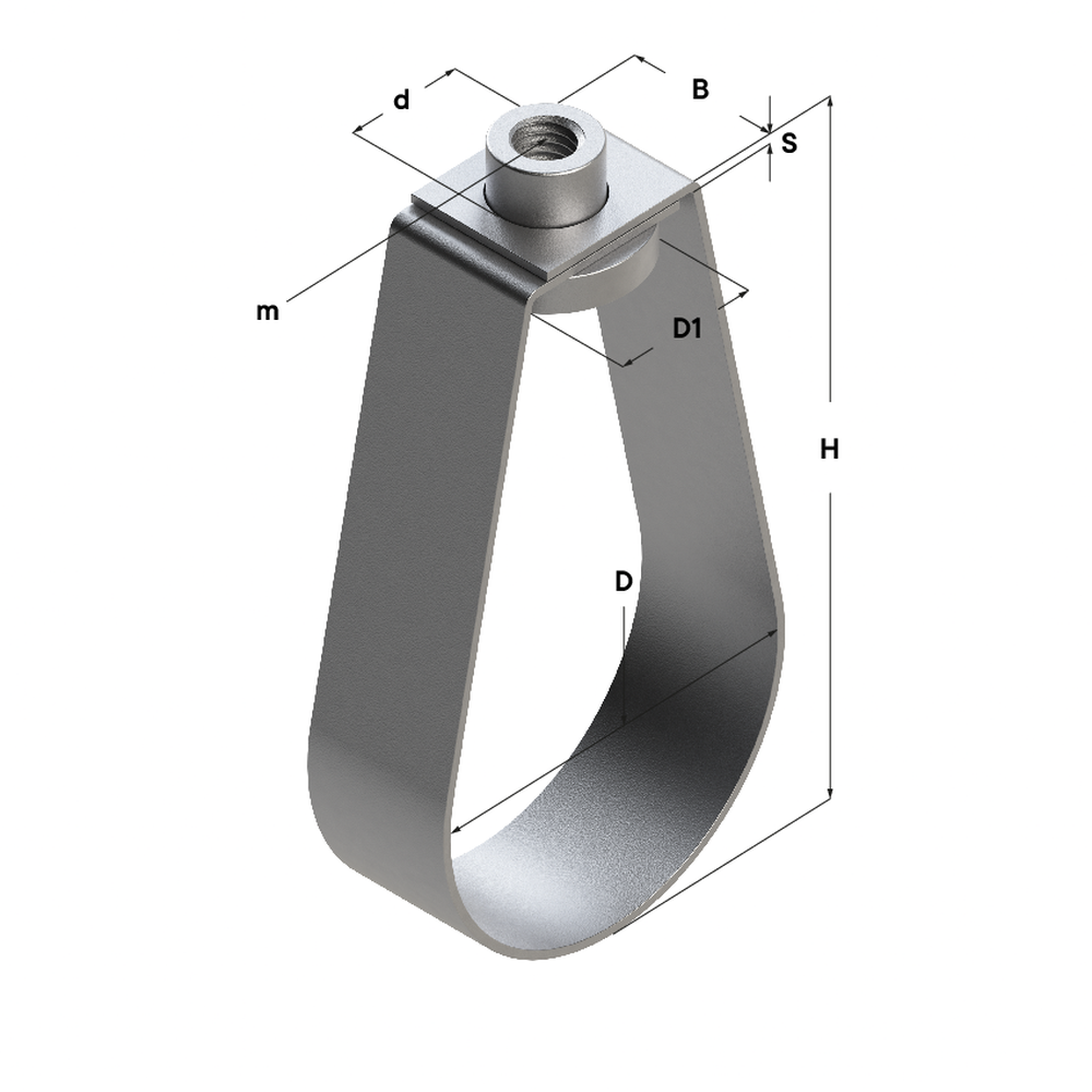 Чертеж Хомут спринклерный с гайкой TS