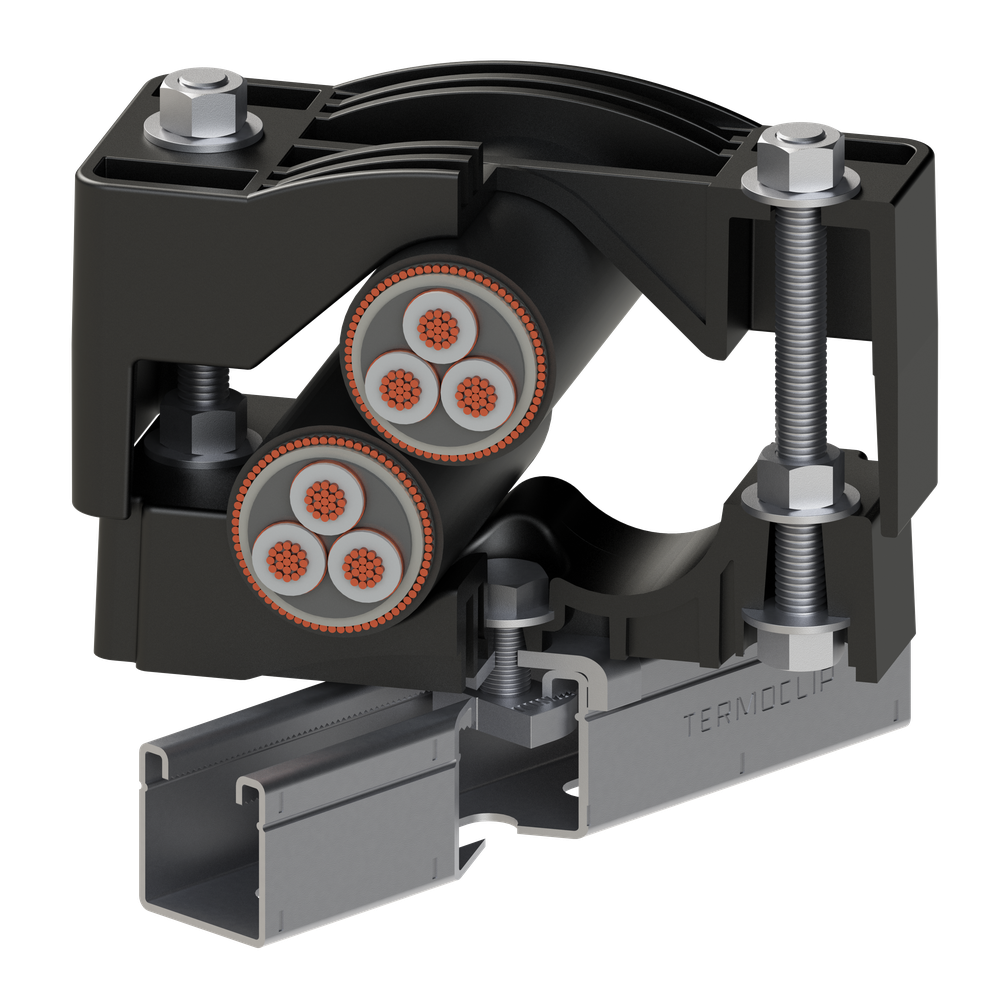 Монтаж Крепеж кабеля ТСС 3