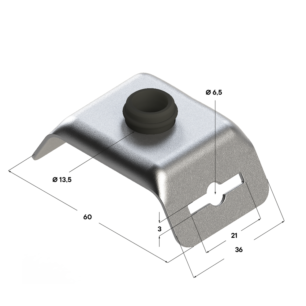 Чертеж Кронштейн подвесной для ленты перфорированной TBH 12-25 1,2F