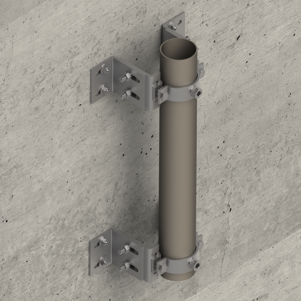 Применение Опора трубная L-образная регулируемая TFA L 21-72