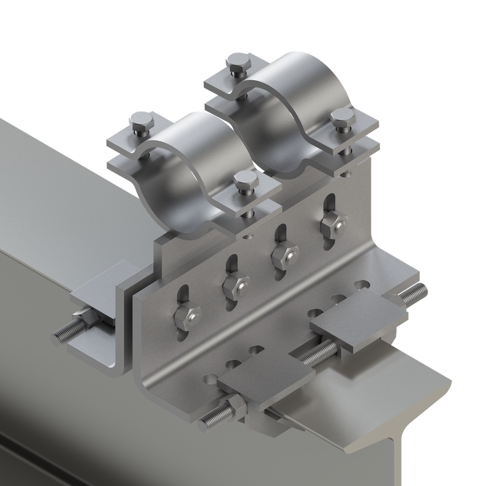 Применение Опора трубная регулируемая TPFA 1-2
