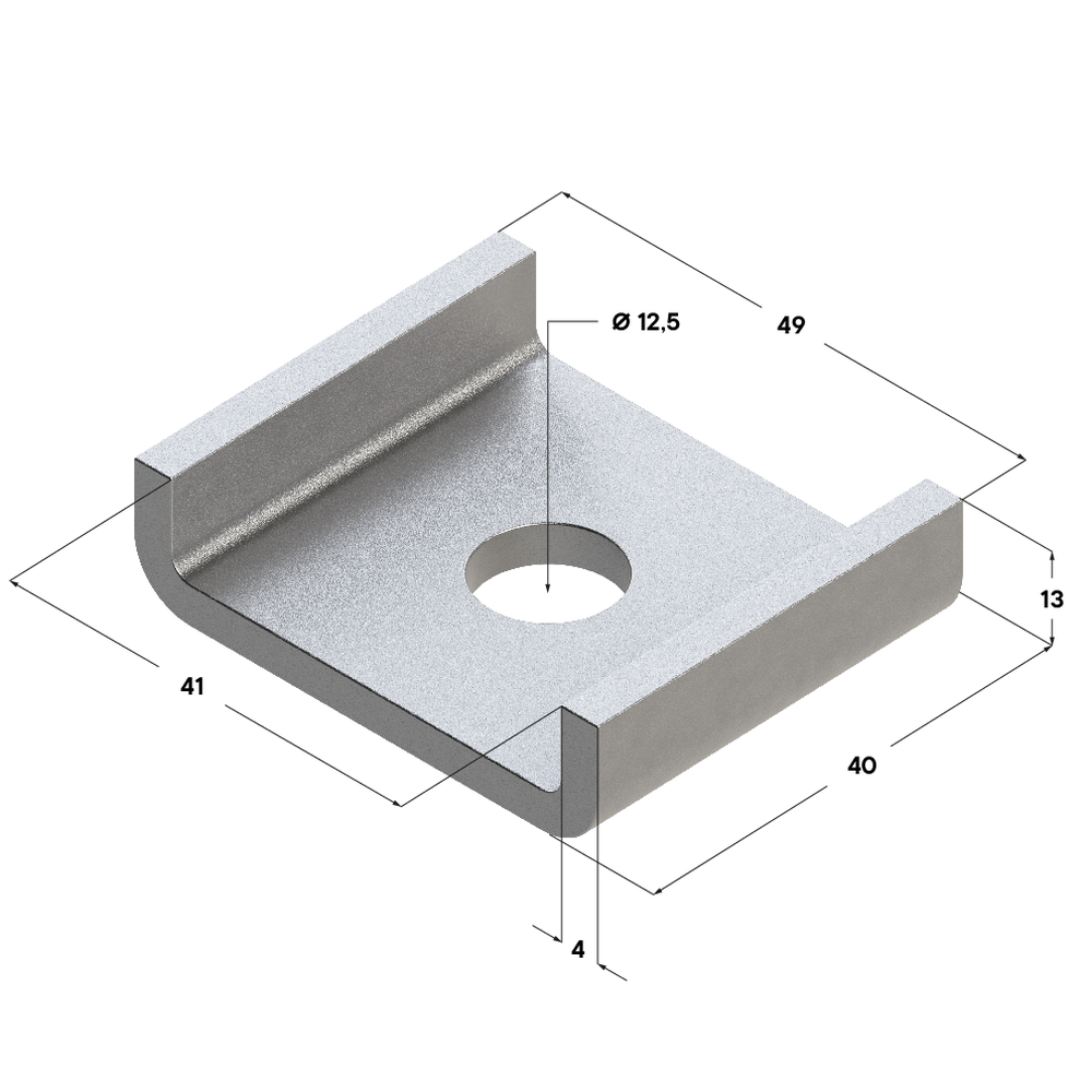 Чертеж Шайба седельная TSW 38-41x40 4F