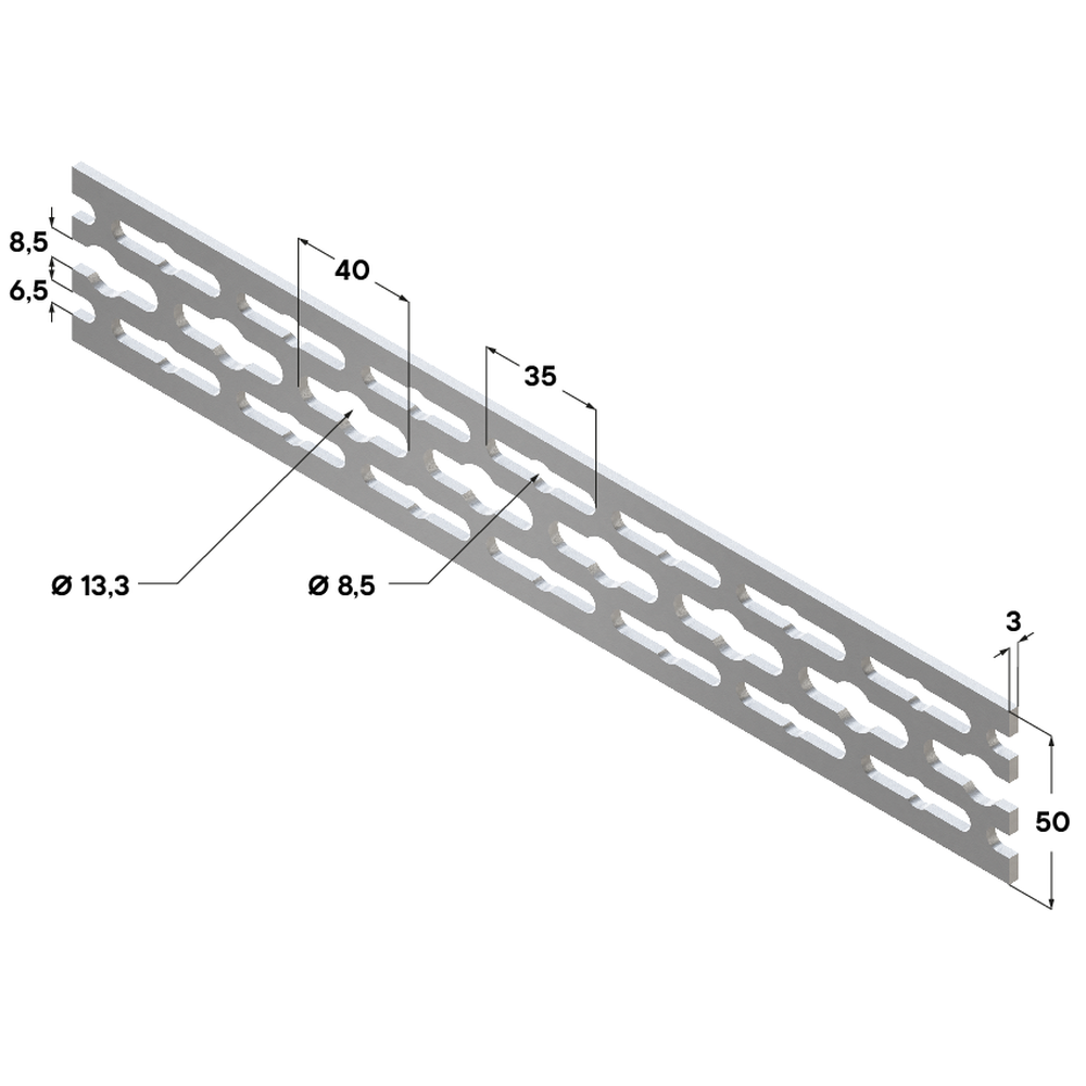 Чертеж Шина сантехническая TFR 3F