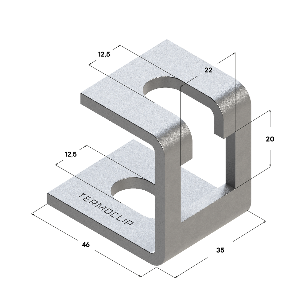 Чертеж Скоба TB TR 90° 4F2