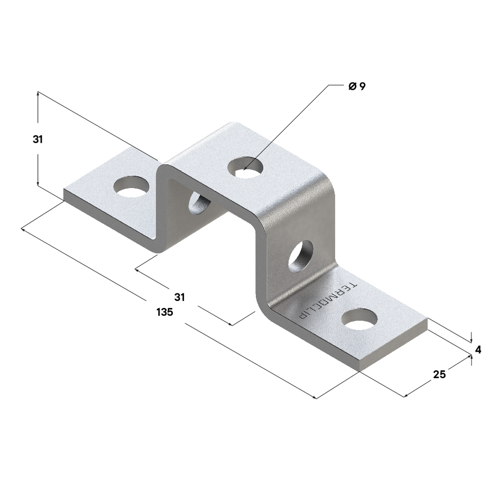 Чертеж Скоба соединительная TCC SC 28x30 4F5