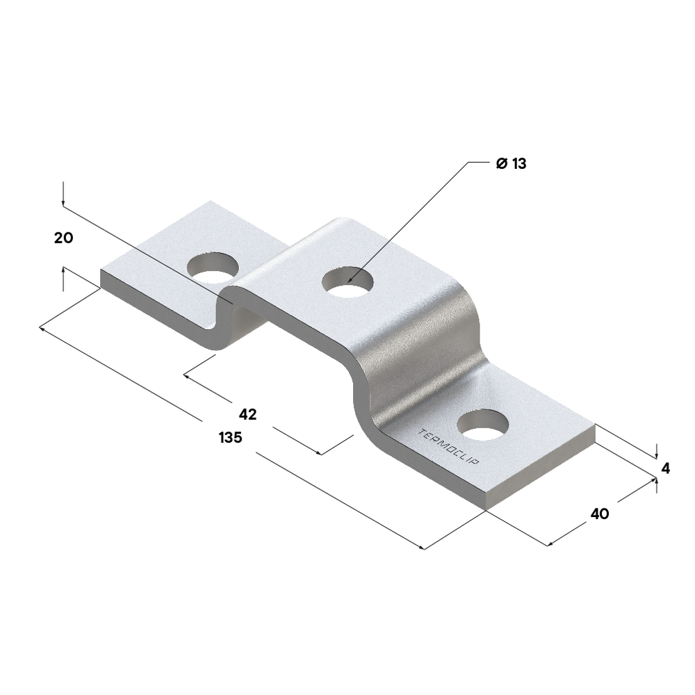 Чертеж Скоба соединительная TCC SC 41х21 4F3