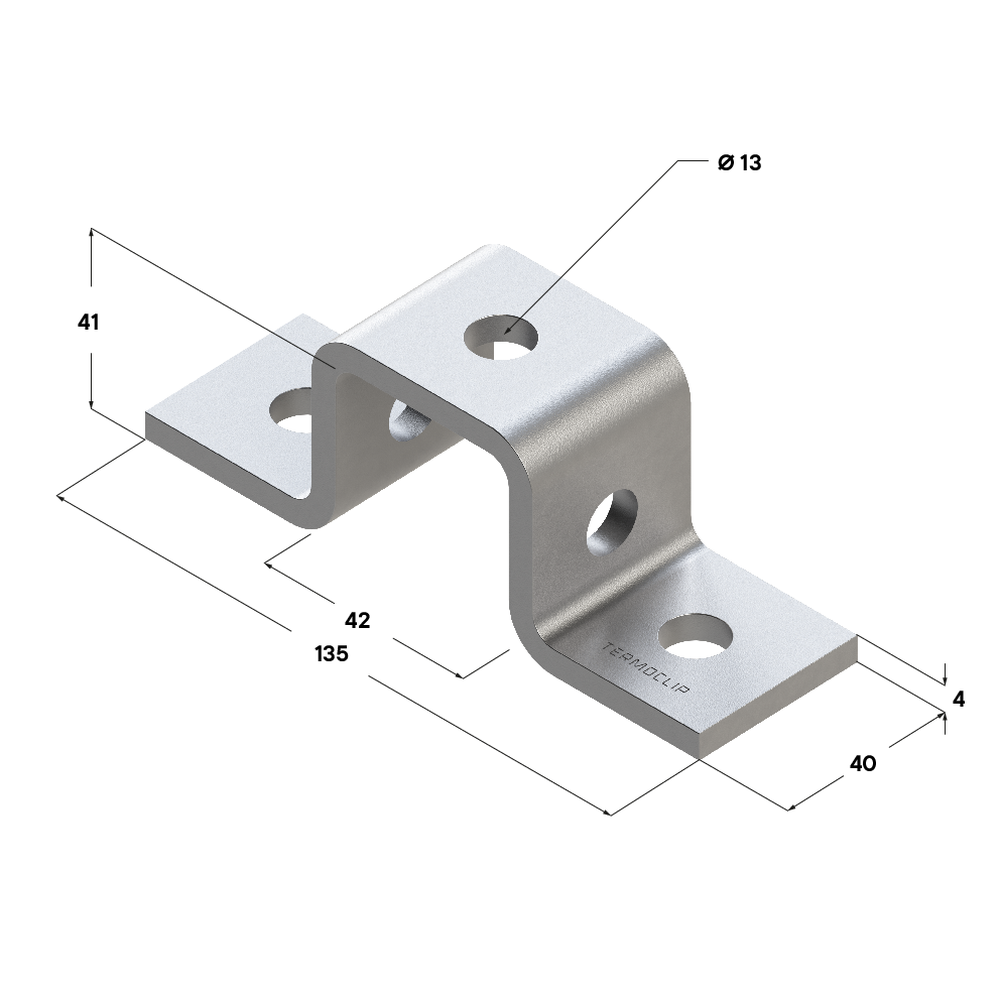 Чертеж Скоба соединительная TCC SC 41х41 4F5