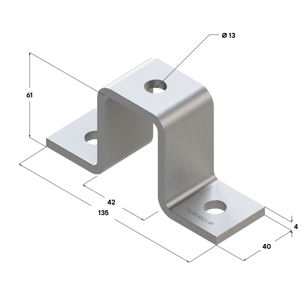 Чертеж Скоба соединительная TCC SC 41х62 4F3