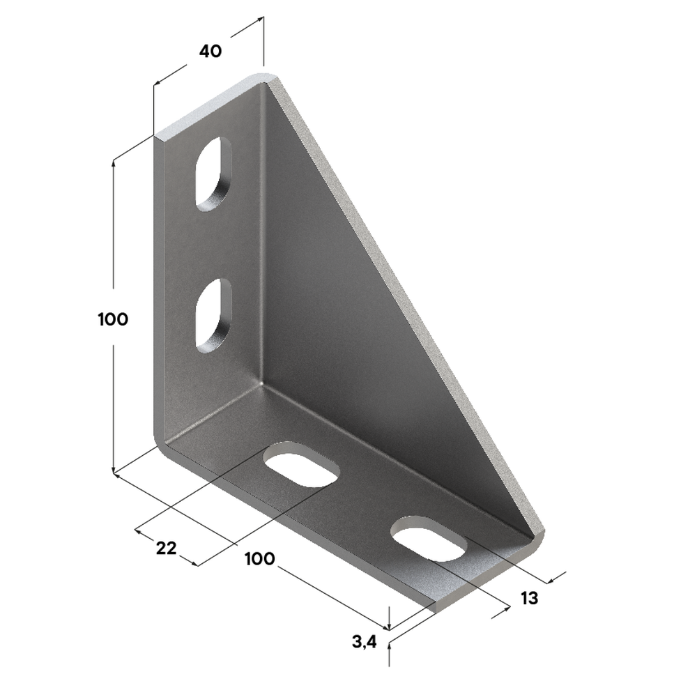 Чертеж Угол усиленный ТAH 100х100 38-41 4F4