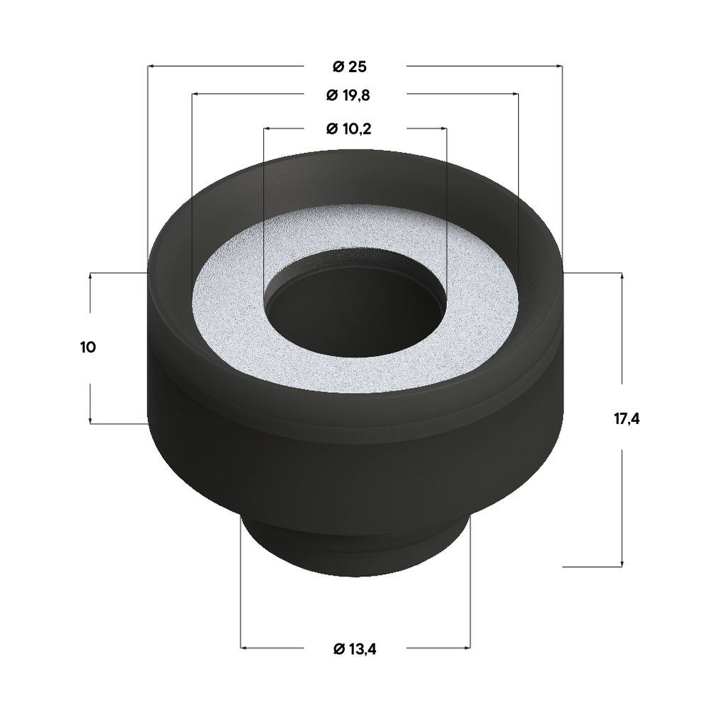 Чертеж Виброгаситель TVD D23