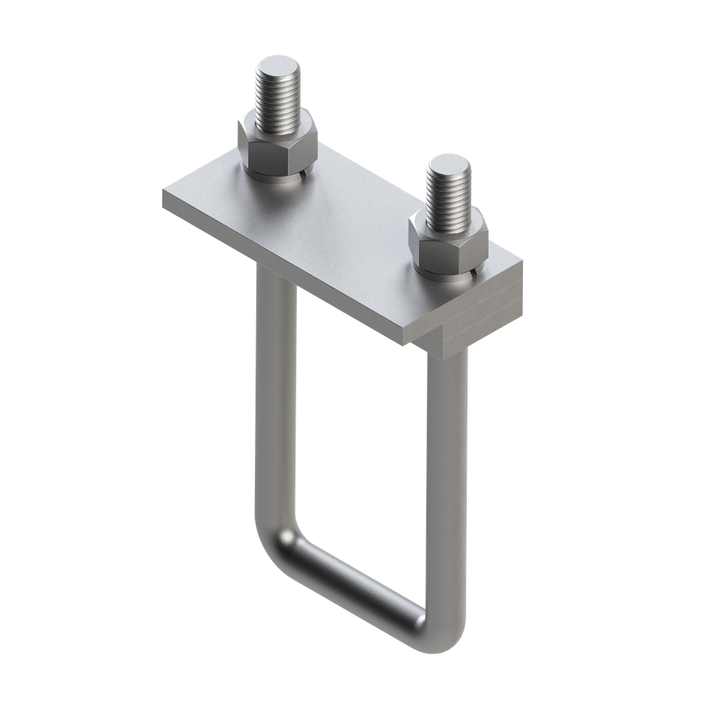 Зажим направляющего трубной опоры TCG 50х100 6F М12