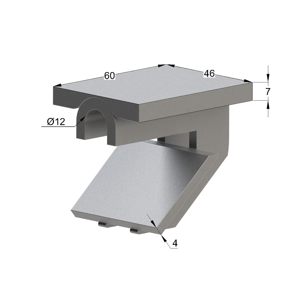 Чертеж Зажим тавровый направляющий трубной опоры TIG 6F