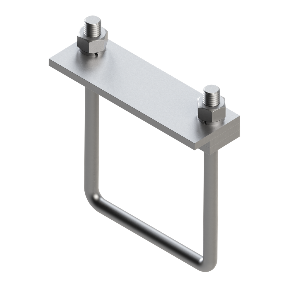 Зажим направляющего трубной опоры TCG 100х150 6F М12